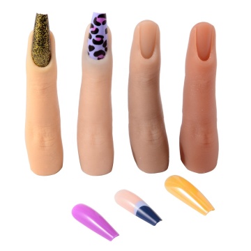 High-Quality Silicone Nail Practice Fingers: Flexible, Soft, and Ideal for DIY Nail Art and Display