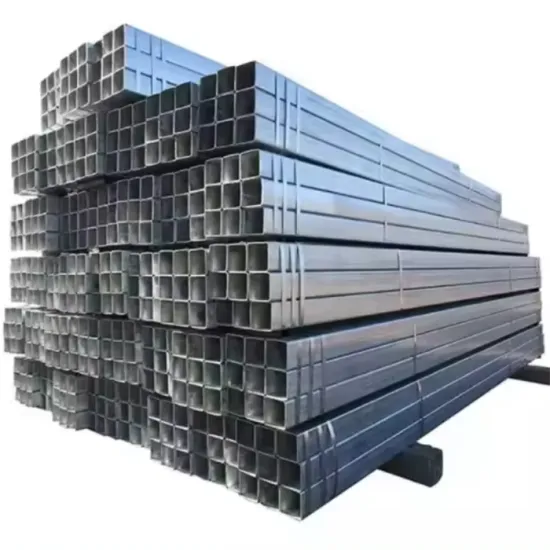 Hollow Section GI Pipe 75mm*38mm GI Square Pipe Pre Zinc Coated Galvanized Steel Pipe 4" Tube