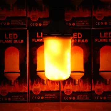 2018 LED Flame Effect Light Bulb Decoration Fake Fire