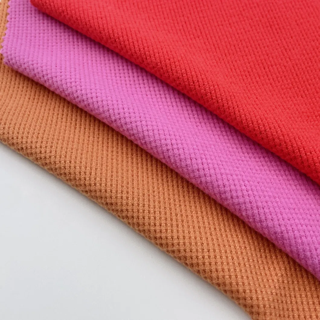 วาฟเฟิล DTY สแปนเด็กซ์แข็งคุณภาพสูงพร้อมแปรงถักผ้าสำหรับตัดเย็บเสื้อผ้า