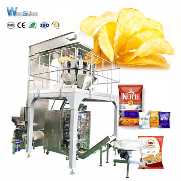 Automatische Kartoffelchip -Keks -Chips Packmaschine