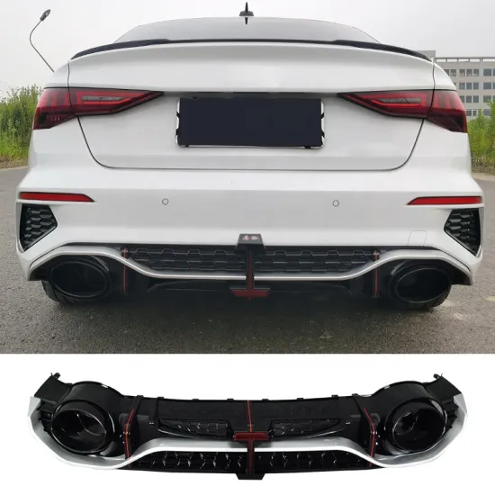 2021-2022 Audi A3 Facelift RS3-R Rear Diffuser with Exhaust Tips - Car Accessories