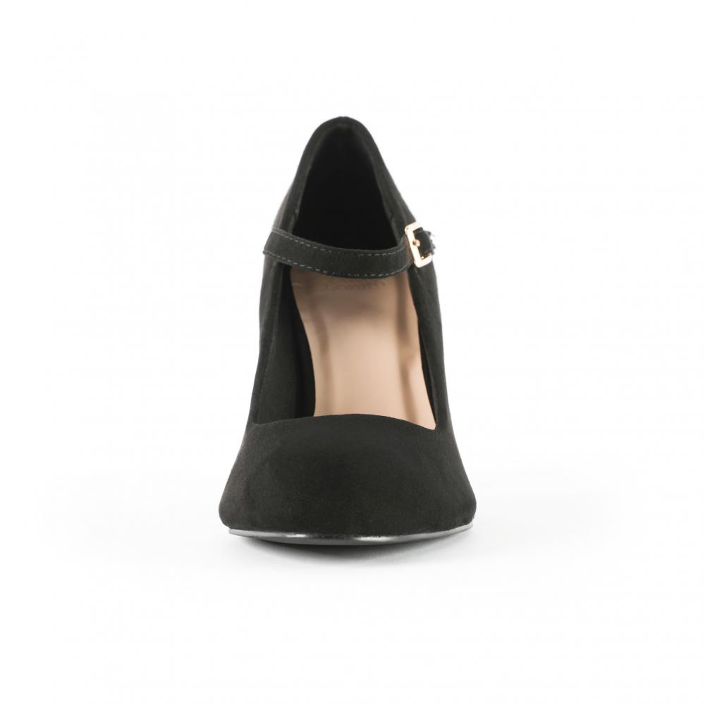 Chunky - heeled Black Pumps