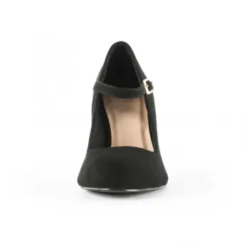 Chunky - heeled Black Pumps