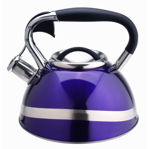 Durable stainless steel stovetop whistling tea kettle