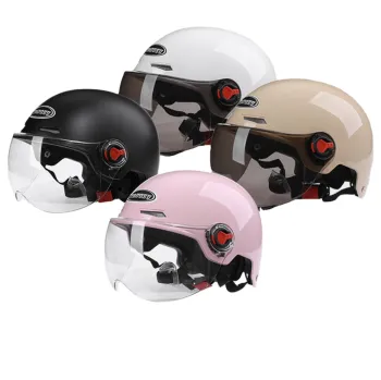 Four Seasons Open Face Motorcycle and Cycling Helmet for Men and Women