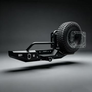 Off Road Rear Bumper with Tire Carrier