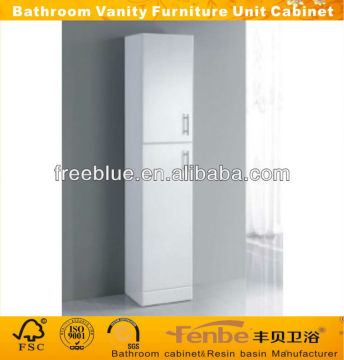 tall bathroom storage cabinet with two doors