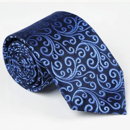 Patterned Fashion Peplum Tie for Wedding Groom Formal Wear