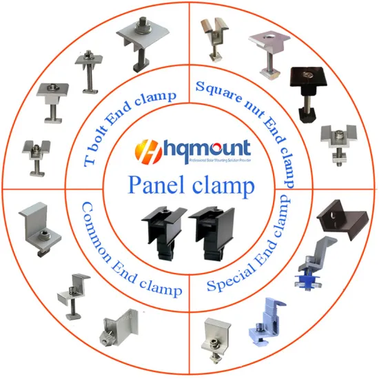 PV EndClip Rack Manufacturer: Solar Panel Mounting Kit for Ground Solar Panel Rail Mounting
