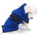 Microfiber Pet Bathrobe With Waist Belt Dog Bathrobe