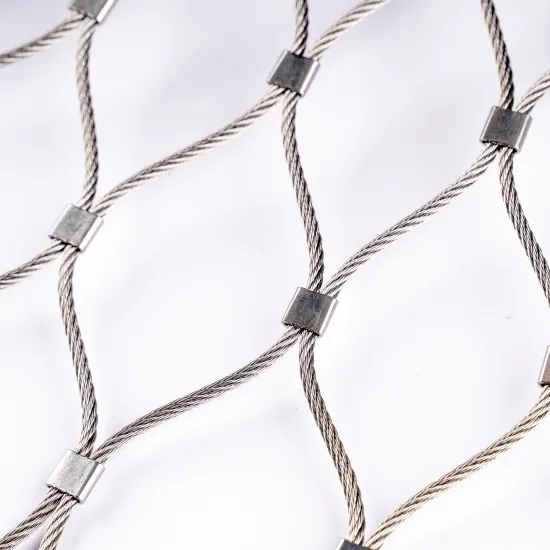 Custom Bird Aviary Enclosure 316 Stainless Steel Wire Rope Mesh