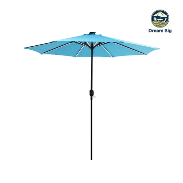 Blue LED Patio Umbrella