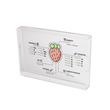 Rectangle Acrylic Tray with Colorful Pattern