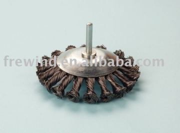 bevel brush with shank twisted wire