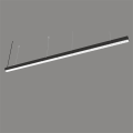 LED Linear Pendant Light Fixtures Black White Finish