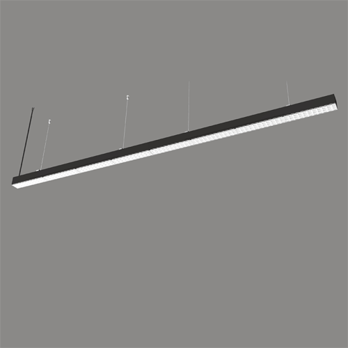 LED Linear Pendant Light Fixtures Black White Finish