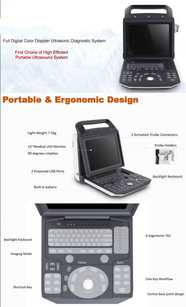 Full Digital Color Doppler Ultrasonic Diagnostic Instruments