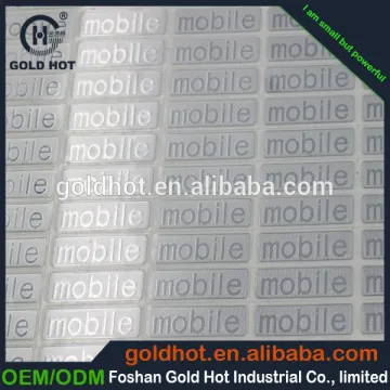High Quality 3d raised stickers custom