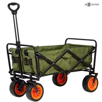 Hot Sale Portable Camping Wagon Cart Camping Cart Portable Picnic Car Folding Wagon Cart Camp Trolley