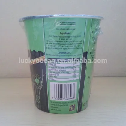easy to carry cup 65g vegetable flavor noodles
