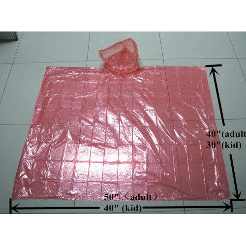 Colorful Disposable LDPE Rain Ponchos