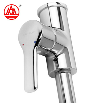 Modern bathroom sink tap single cold water chrome zinc basin faucets