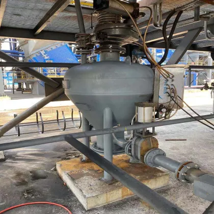 Pulse pneumatic conveying system steel plate silo