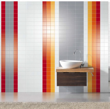 Glossy Wall Tile Design for Bathroom