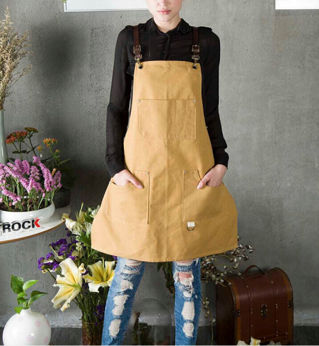 custom high quality duck canvas nail apron for barber