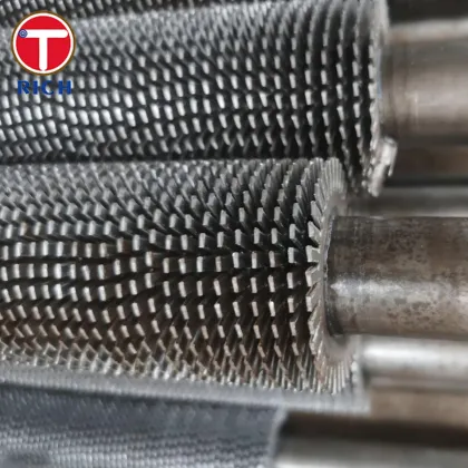 Gr. B Welded Helical Serrated Finned Tubes For Boiler