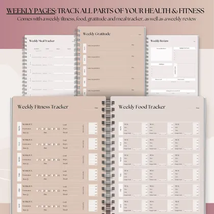 Simplified Monthly Fitness and Wellness Planner