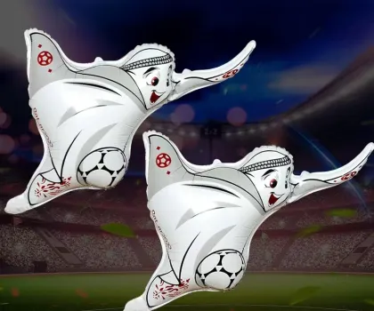 Football party decoration T-shirt foil soccer balloons