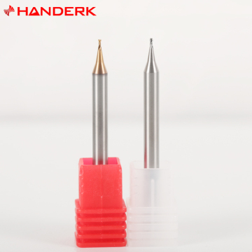 2/3/4 Flute Micro Flat Milling Cutters - Handerk China Manufacturer: High-Quality Aluminum End Mills for CNC at HRC 55/60/65/75