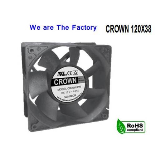 HOT SALE Crown 120x120x38 cooling DC FAN H8