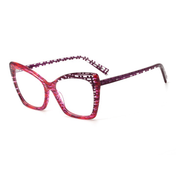 Lamination Acetate Frame For Man Cat Eye Lamination Acetate Eyewear Supplier