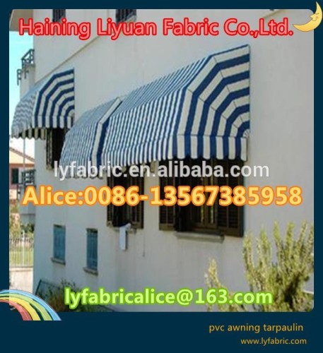 china 0.55mm PVC striped tent Tarpaulin factory