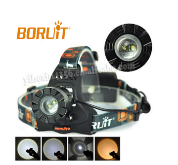 Boruit Model No 2900 2Led Zoom Headlamp For Hunting