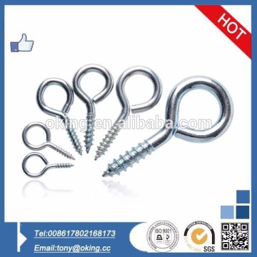 OEM 304 stainless steel screw eye hook