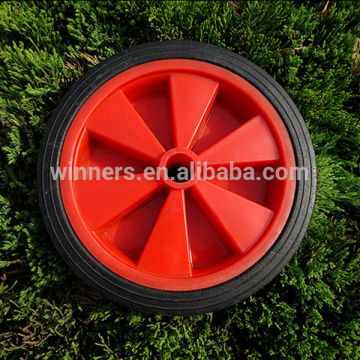 10x2 semi-pneumatic semi-solid solid rubber wheel