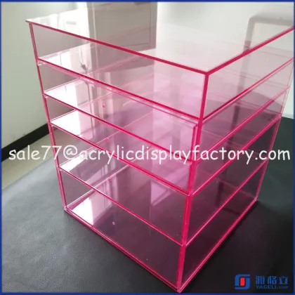 2016 beauty acrylic makeup organizer / clear cosmetic display / mac makeup organizer