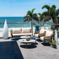 Outdoor Woven Rope Sofa Chair for Balcony Patio