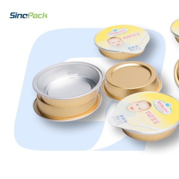 Small Round Aluminium Foil Tray with Easy Open Lid
