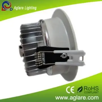 High power powder spraying 7W led ceiling downlight