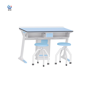 CE Certified High School Chemistry Lab Kit with Double Seat Desk and Chair