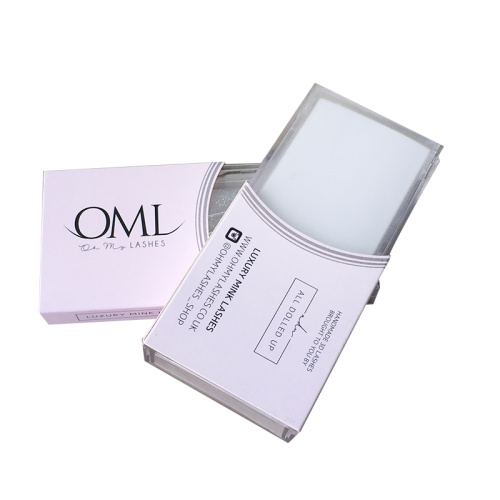 Custom Folding Lash Box Paper Half Sleeve