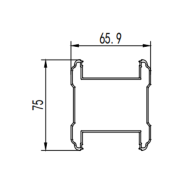 Tough handrail post aluminum profile extrusion mold