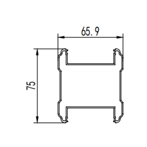 Moule d'extrusion de profil en aluminium difficile DUR