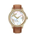 Luxo Mulheres Quartz Sunray Dial Watch