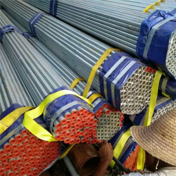 1.5 inch Hot dipped galvanized seamless steel pipes